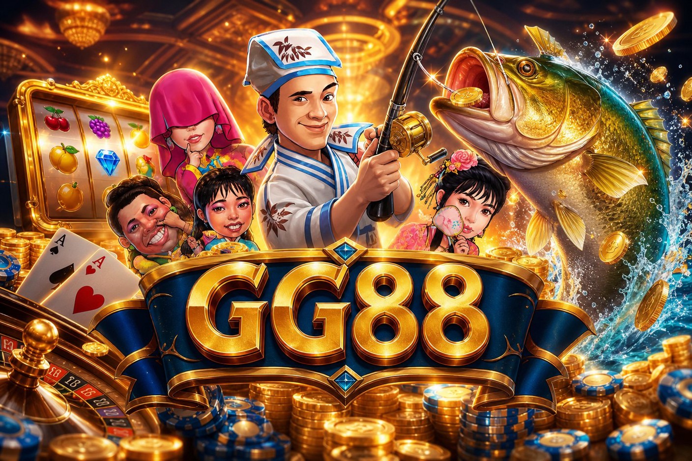 Giao diện trang GG88 với các mục ưu đãi và sự kiện năm 2026