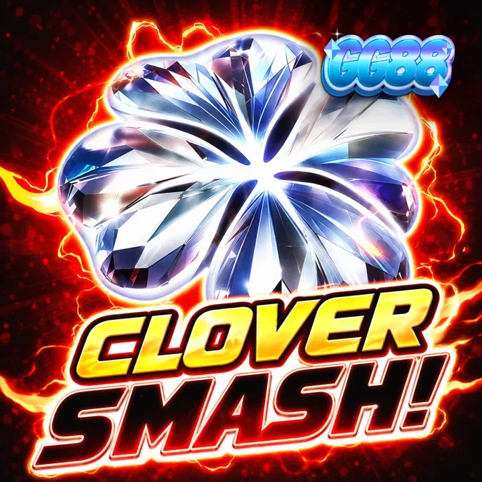 Giao diện trò chơi Clover Smash với các biểu tượng cỏ ba lá tỏa sáng